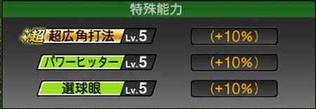 特殊能力発動率上昇量